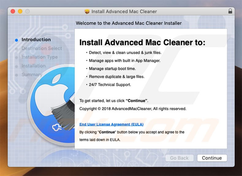 uninstall advanced mac cleaner from macbook
